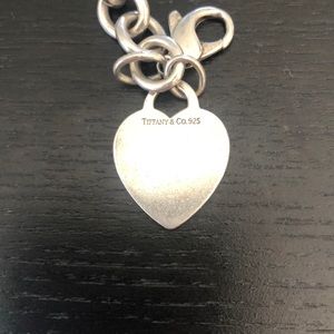 Authentic Tiffany & Co. Heart Tag Charm Bracelet.